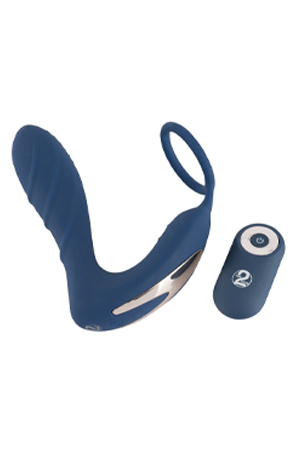 Stimolatore Prostata con Anello Wireless Blu